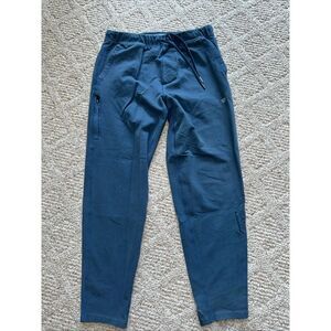 Mack Weldon Joggers Mens Medium Sweatpants Blue For Daily Wear Tapered Pockets